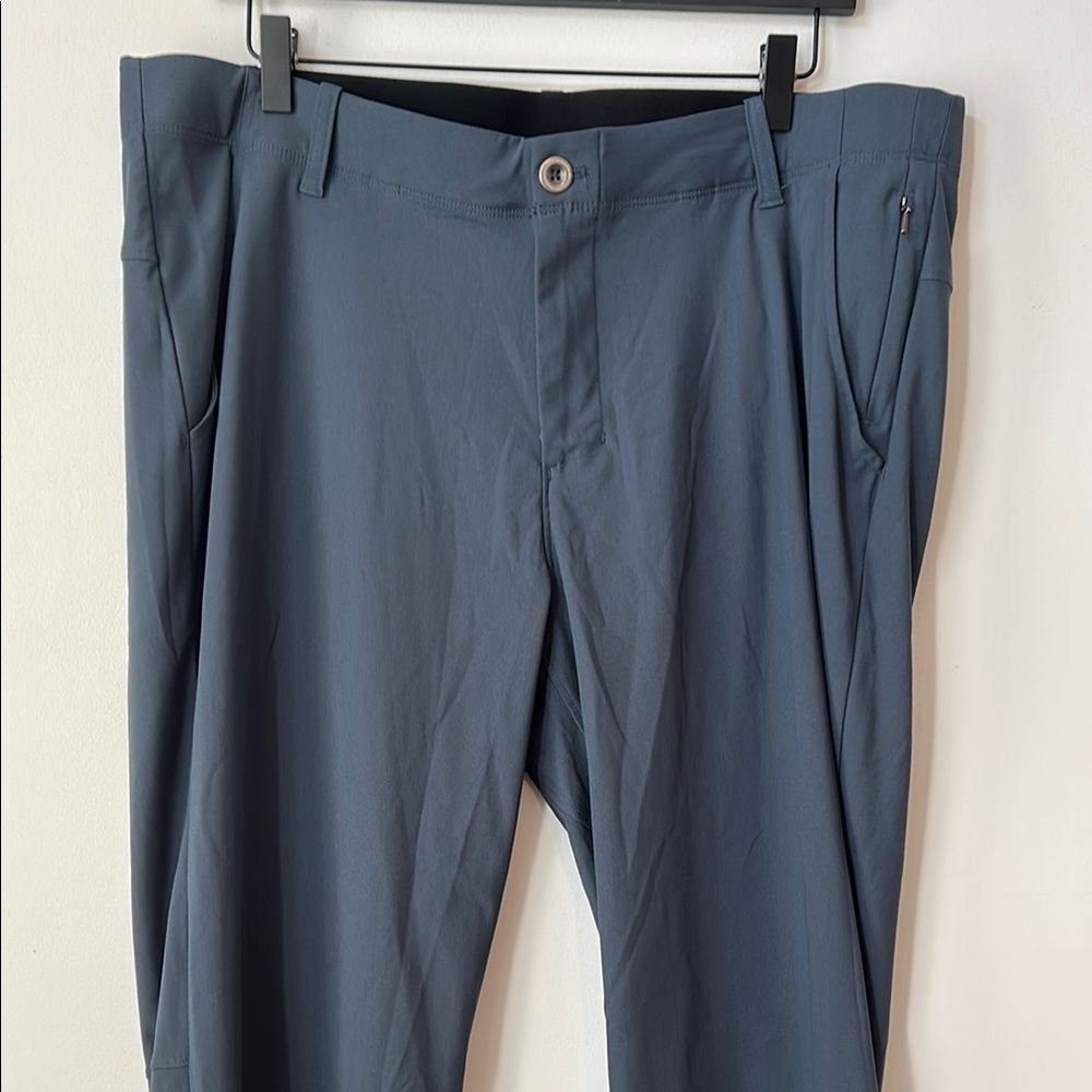 Versatile Blue Chinos with Stretch Fabric, 38 x 30